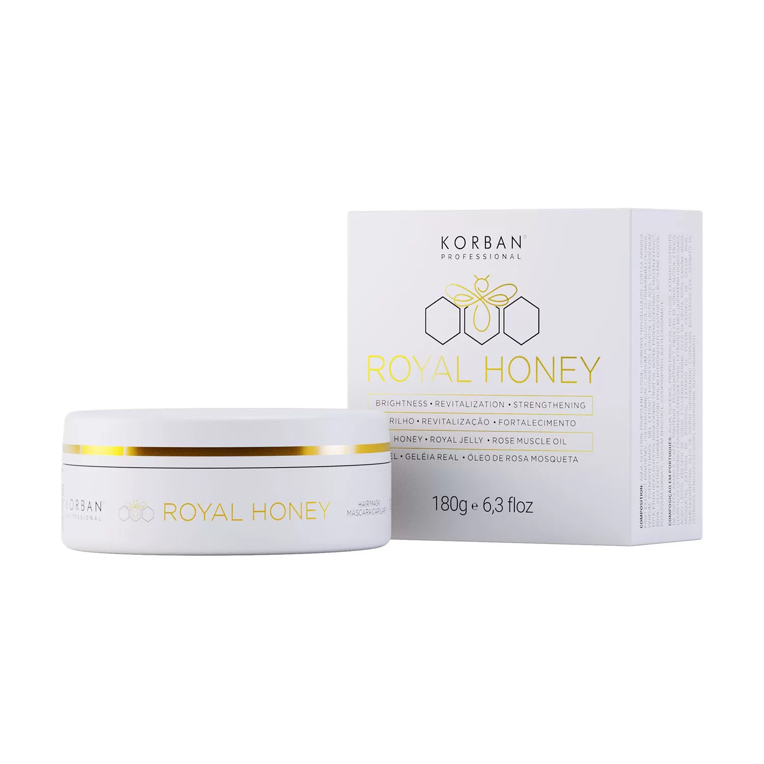 Korban Mask Royal Honey atkuriamoji plaukų kaukė, 180 g. | Simitri.lt